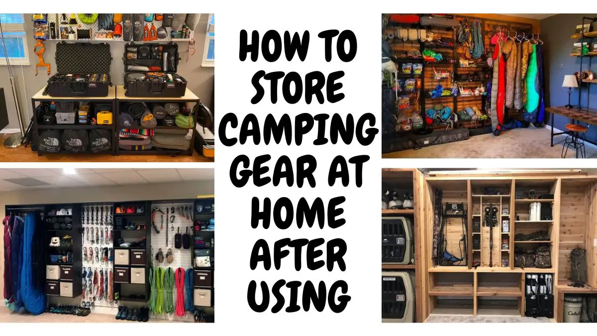 How To Store Camping Gear At Home After Using Truck Tent