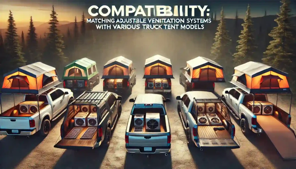 Compatibility Matching Adjustable Ventilation Systems with Various Truck Tent Models