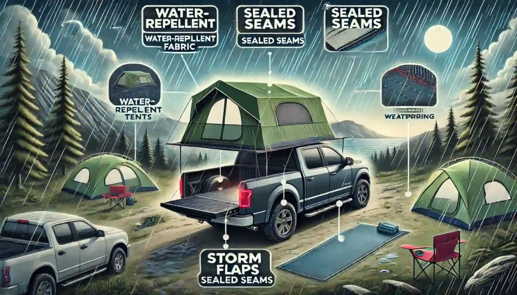 How Storm Flaps Complement Other Weatherproofing Features in Truck Bed Tents