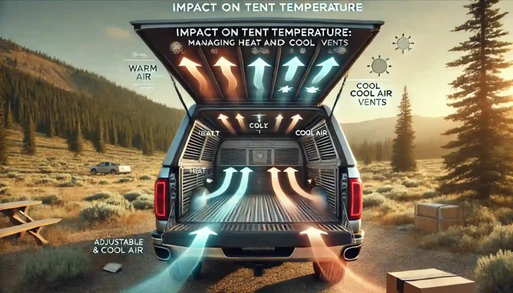 Impact on Tent Temperature Managing Heat and Cool Air with Adjustable Vents