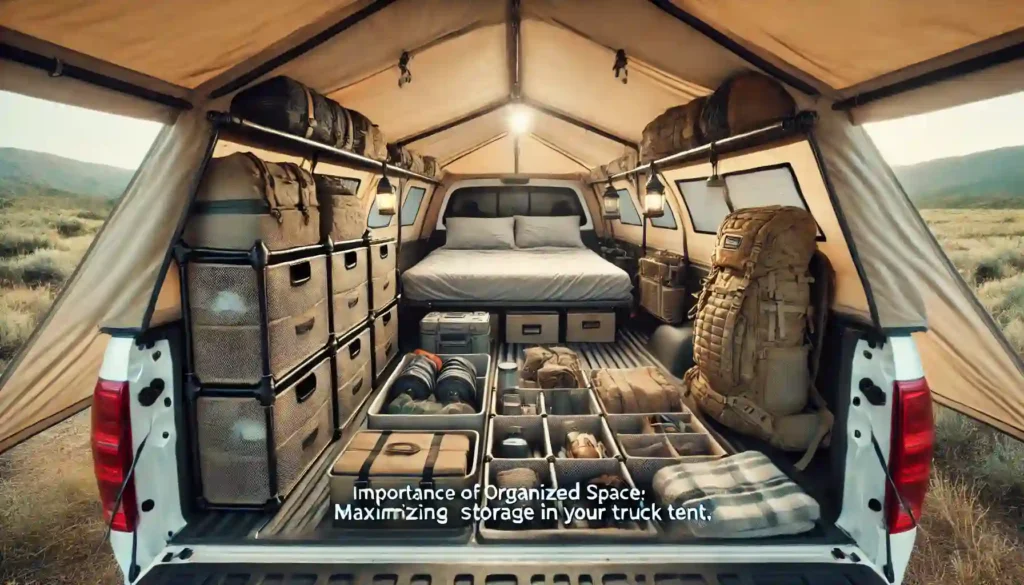 Importance of Organized Space Maximizing Storage in Your Truck Tent