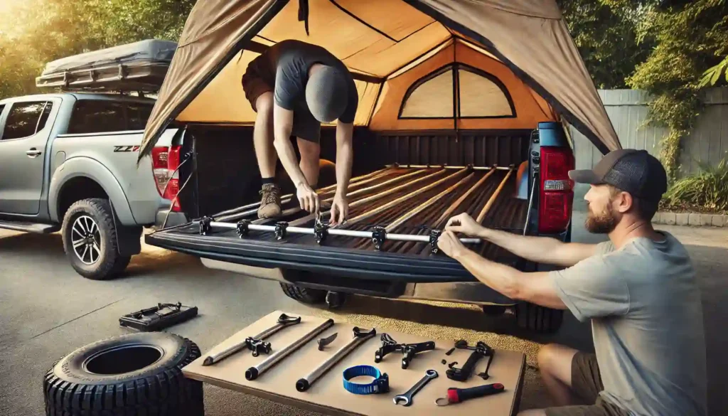 Installation Guide Setting Up Your Truck Tent with Bed Rail Attachments