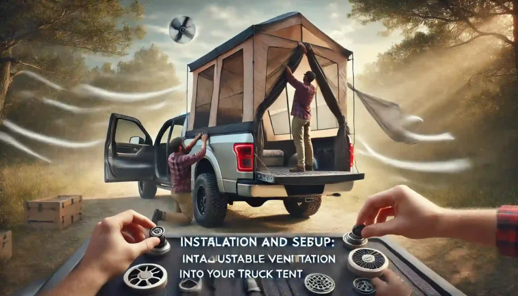 Installation and Setup Integrating Adjustable Ventilation in to Your Truck Tent