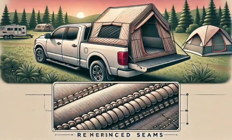 Reinforced Seams in Truck Bed Tents