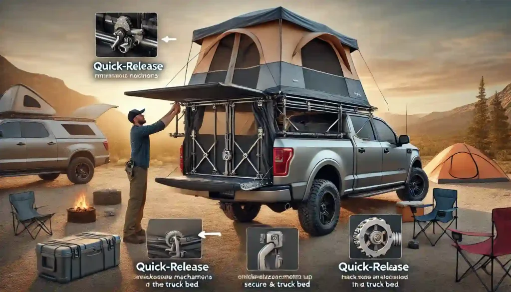 Secure and Efficient How Quick-Release Mechanisms Enhance Truck Tent Setup